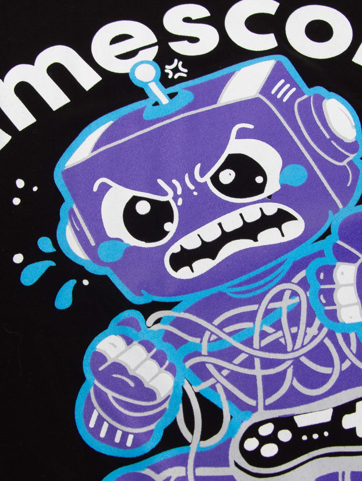 T-Shirt 'ROBOT' (Unisex) in schwarz