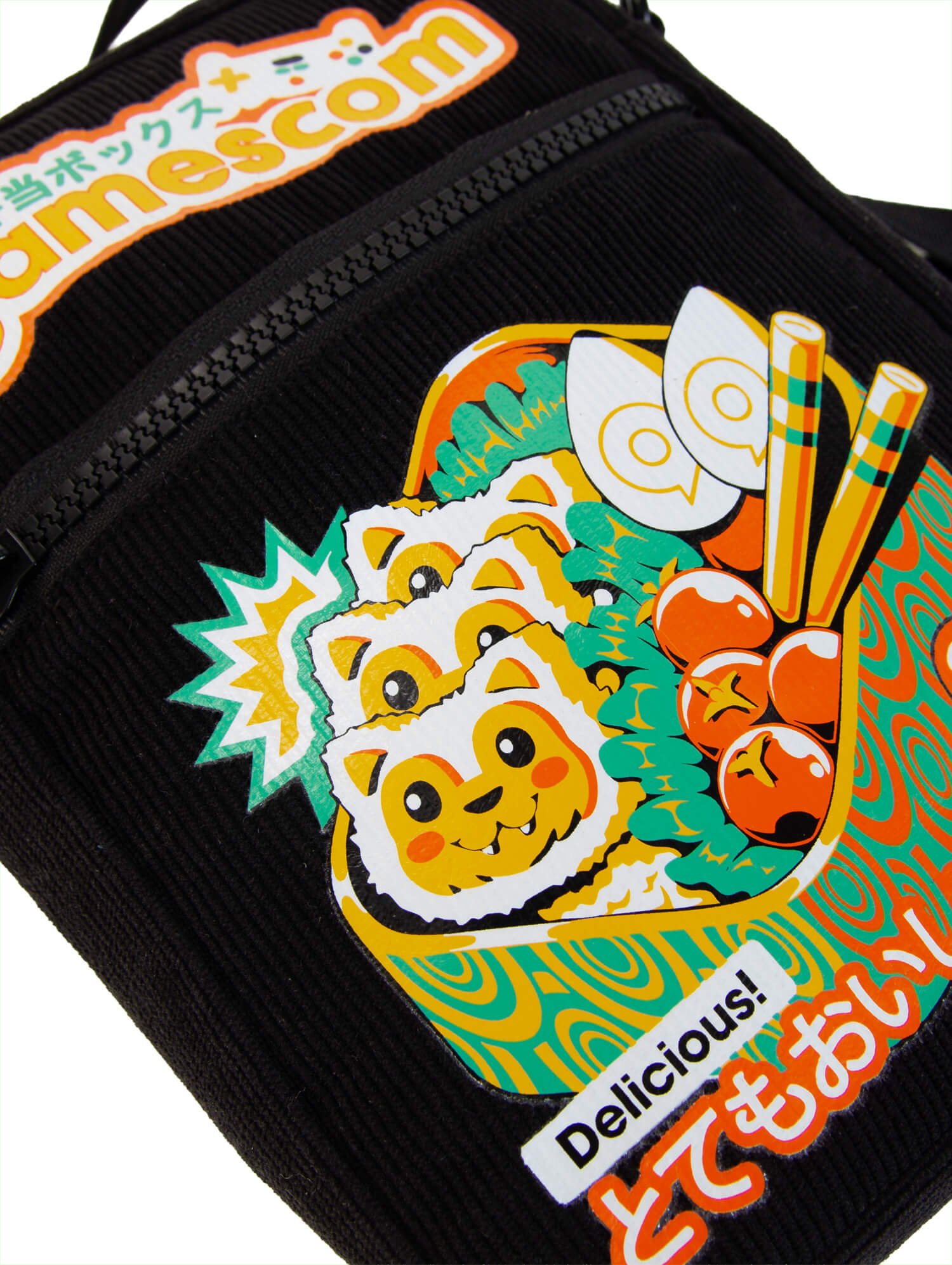 Festival Bag 'DELICIOUS' in schwarz
