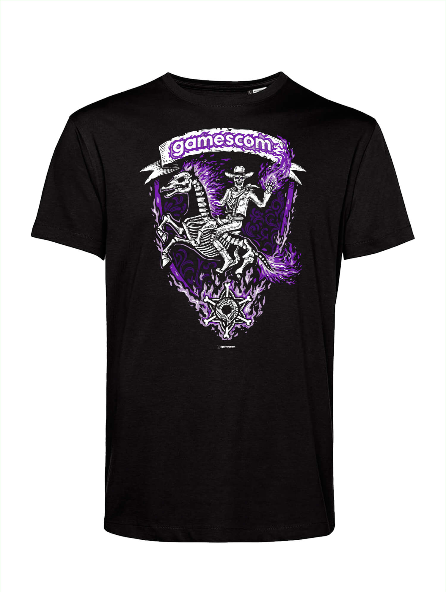T-Shirt 'COWBOY' (Unisex) in schwarz