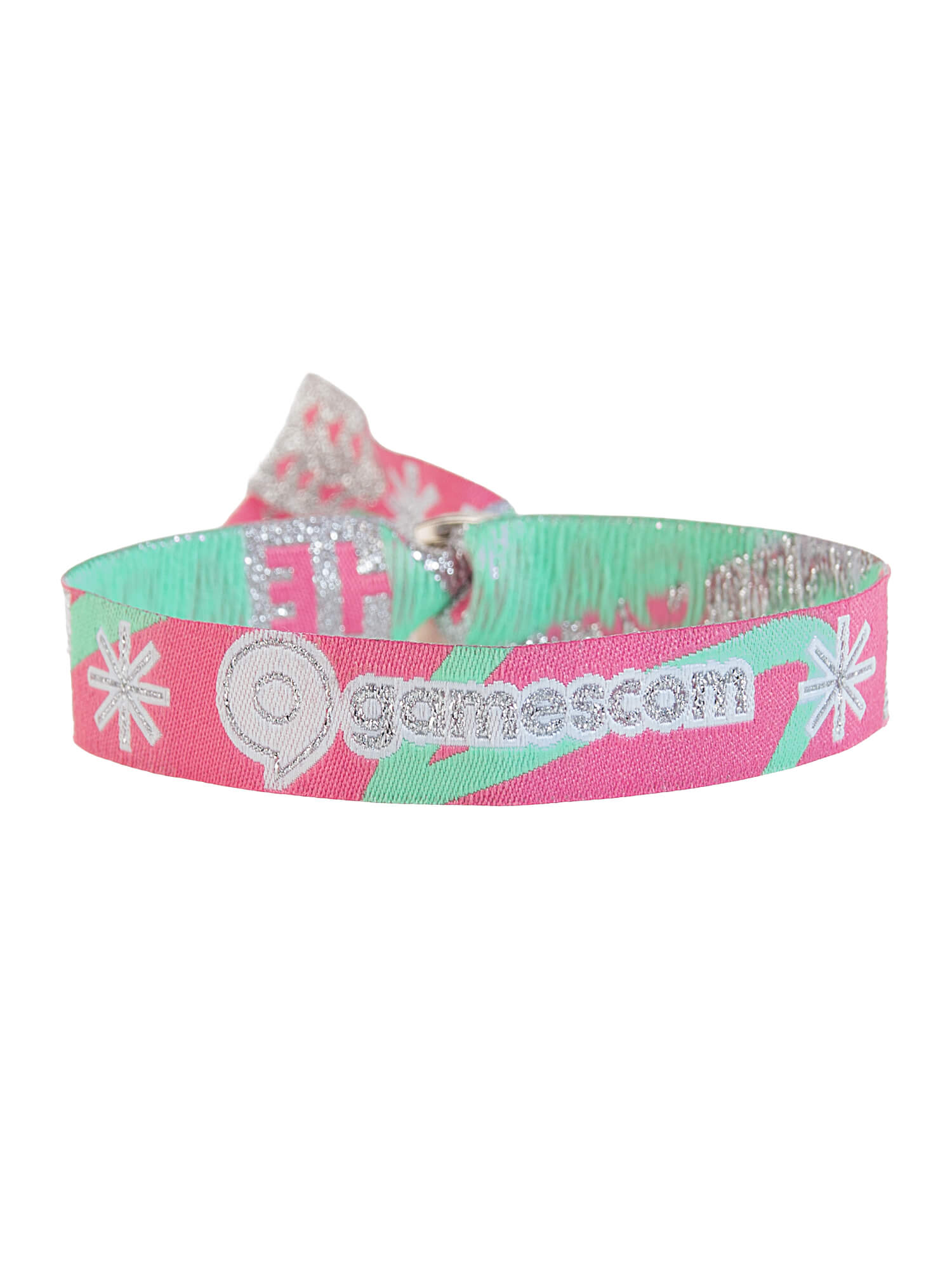 Woven Bracelet 'EVENT' in watermelon