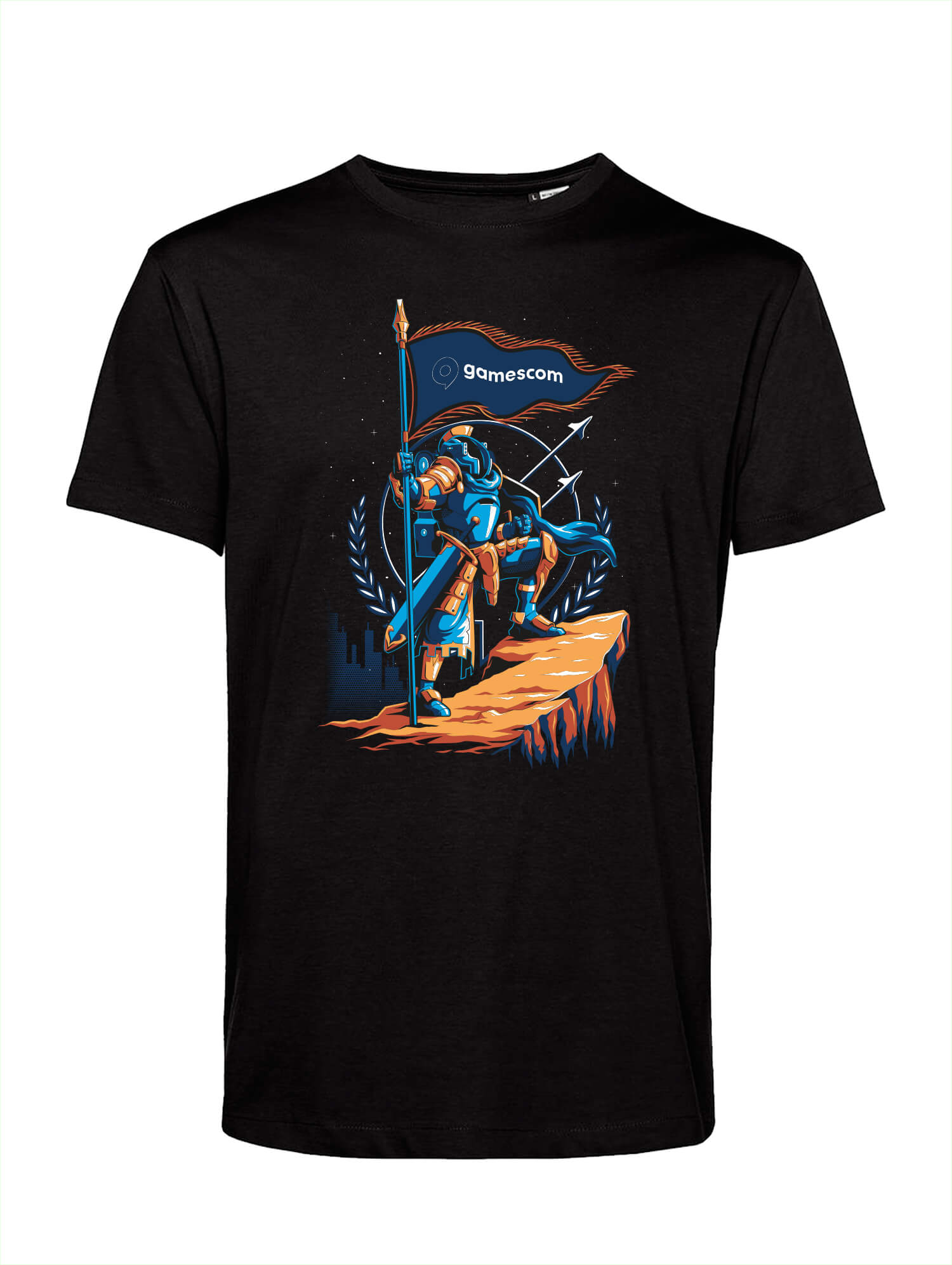 T-Shirt 'COSMIC KNIGHT' (Unisex) in black