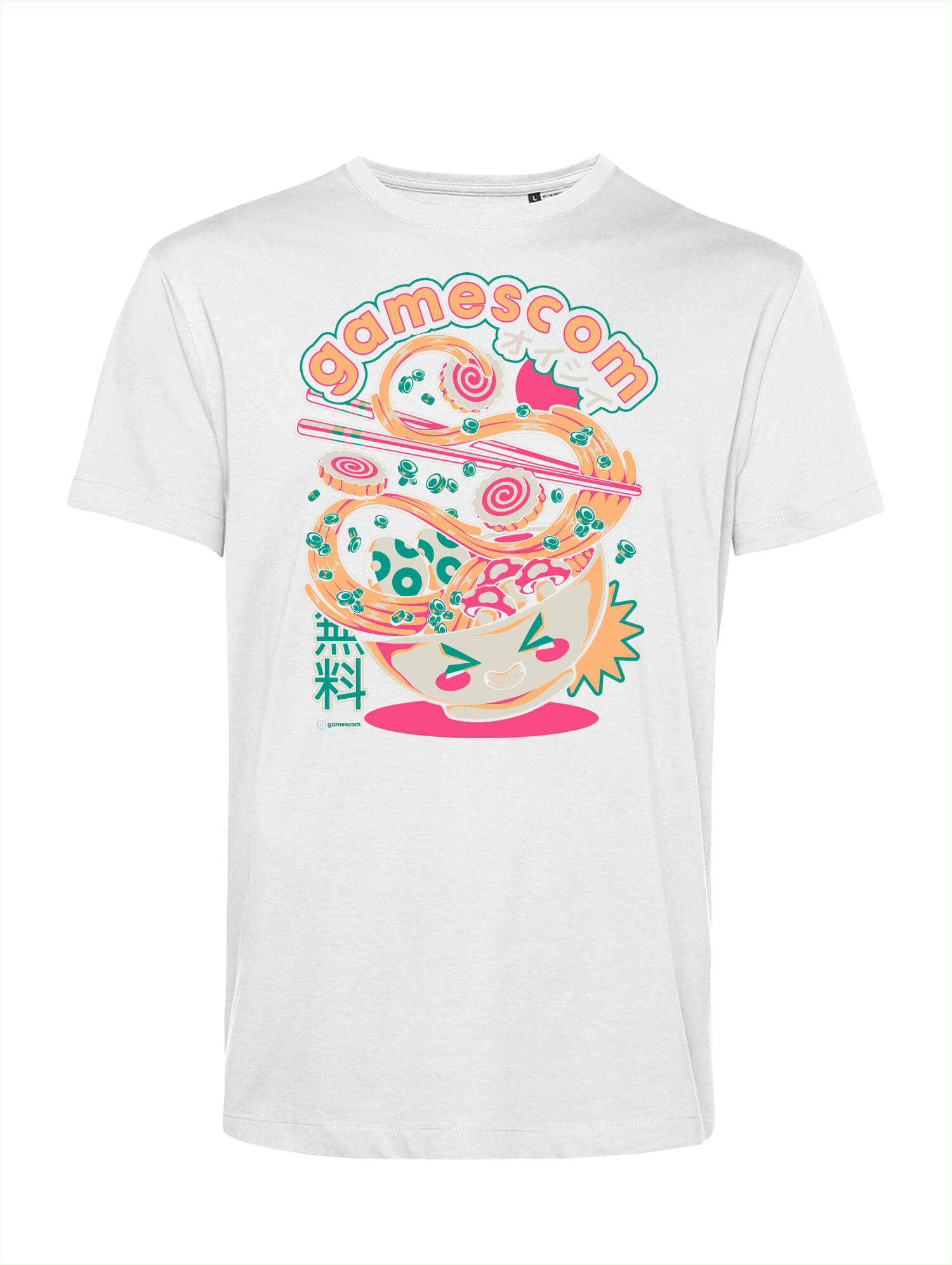 T-Shirt 'OISHII' (Unisex) in weiss