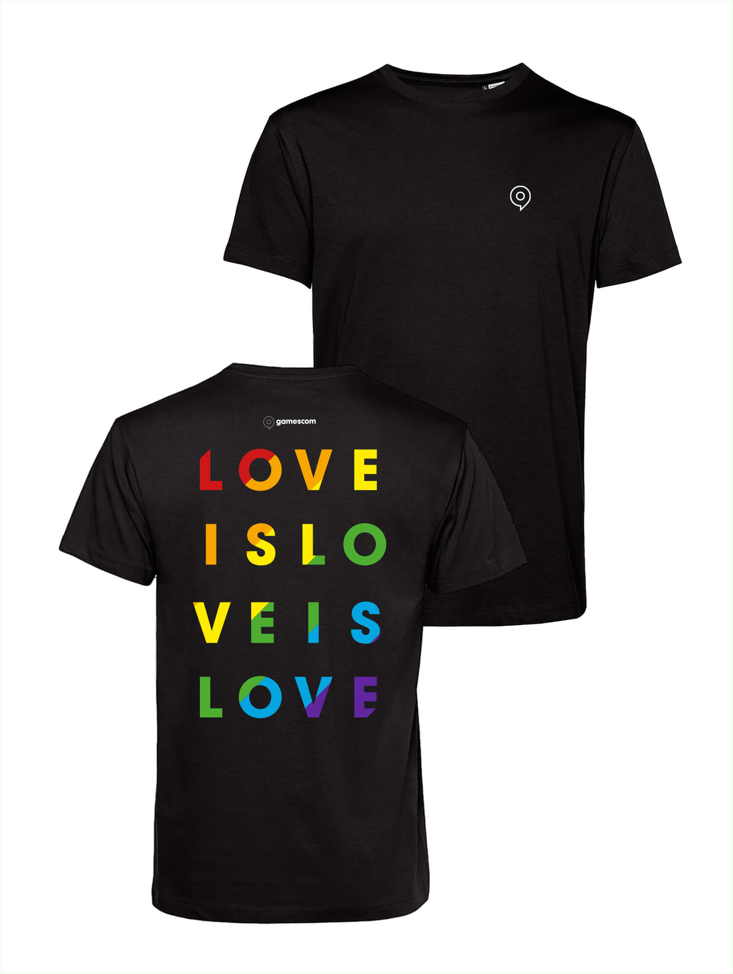 T-Shirt 'PRIDE' (Unisex) in black