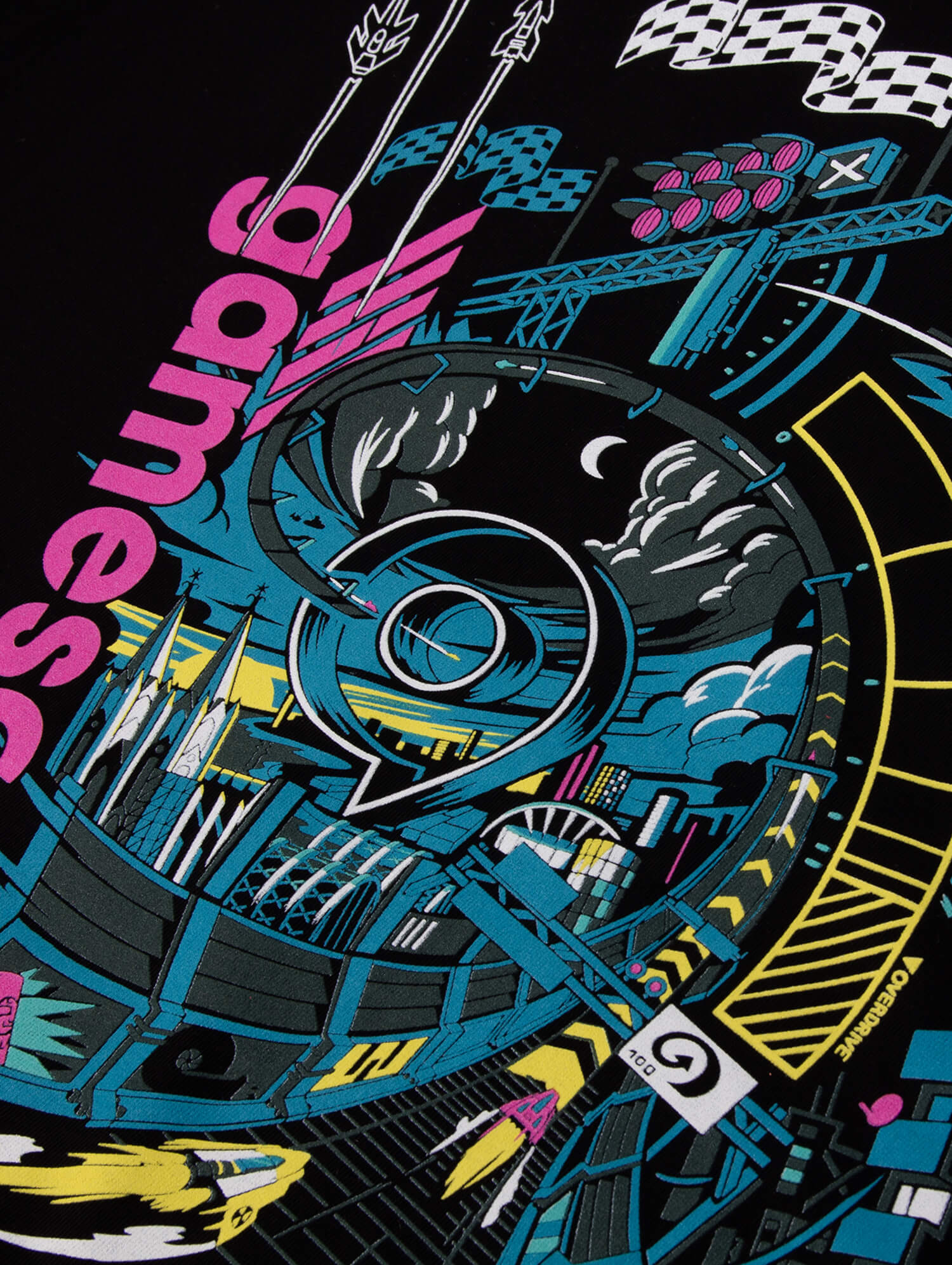 T-Shirt 'GRAND PRIX' (Unisex) in black