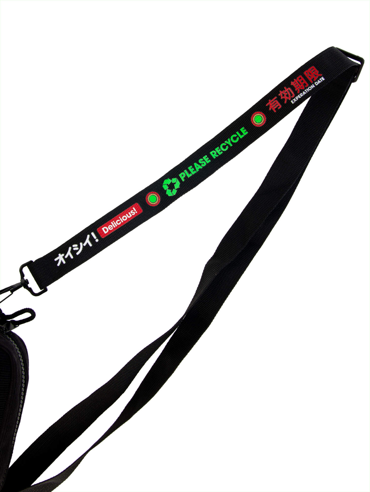 Festival Bag 'DELICIOUS' in schwarz