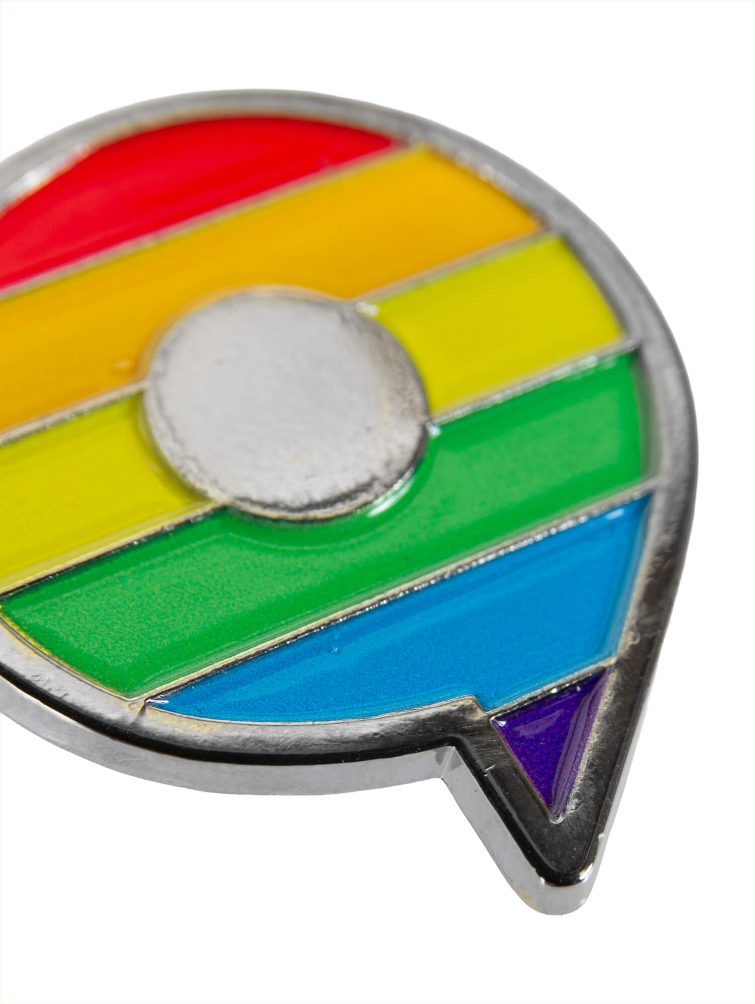 Pin 'RAINBOW' in silber