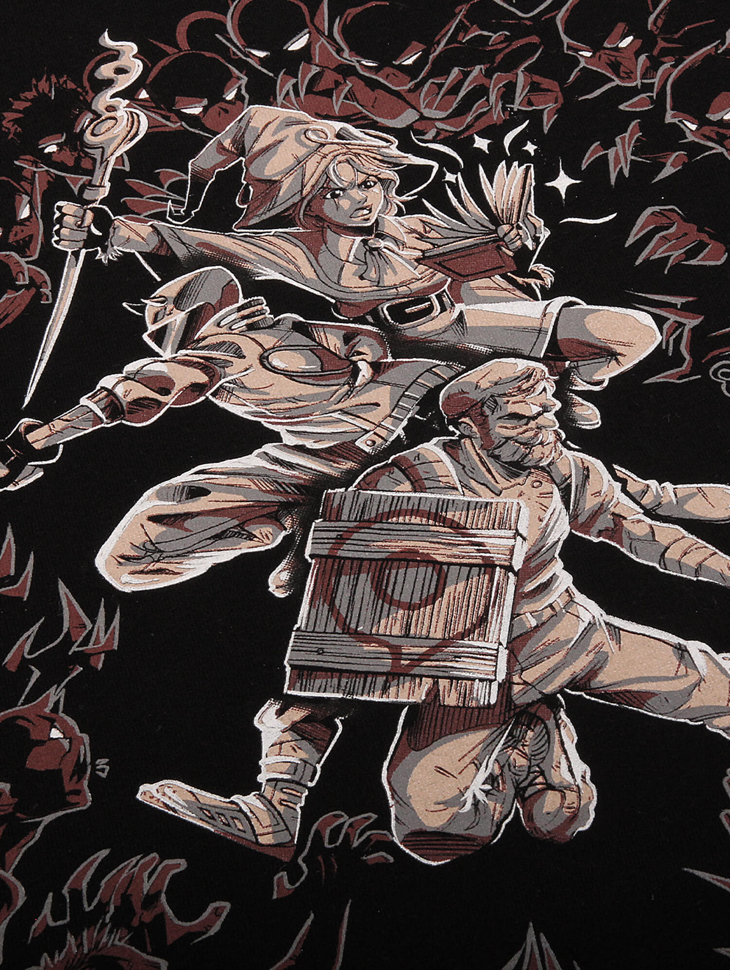 T-Shirt 'SURVIVOR' (Unisex) in black