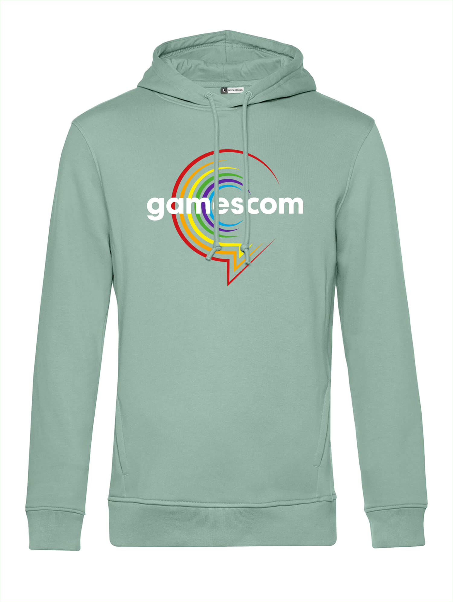 PRIDE Hoodie 'VIBRATIONS' (Unisex) in sage