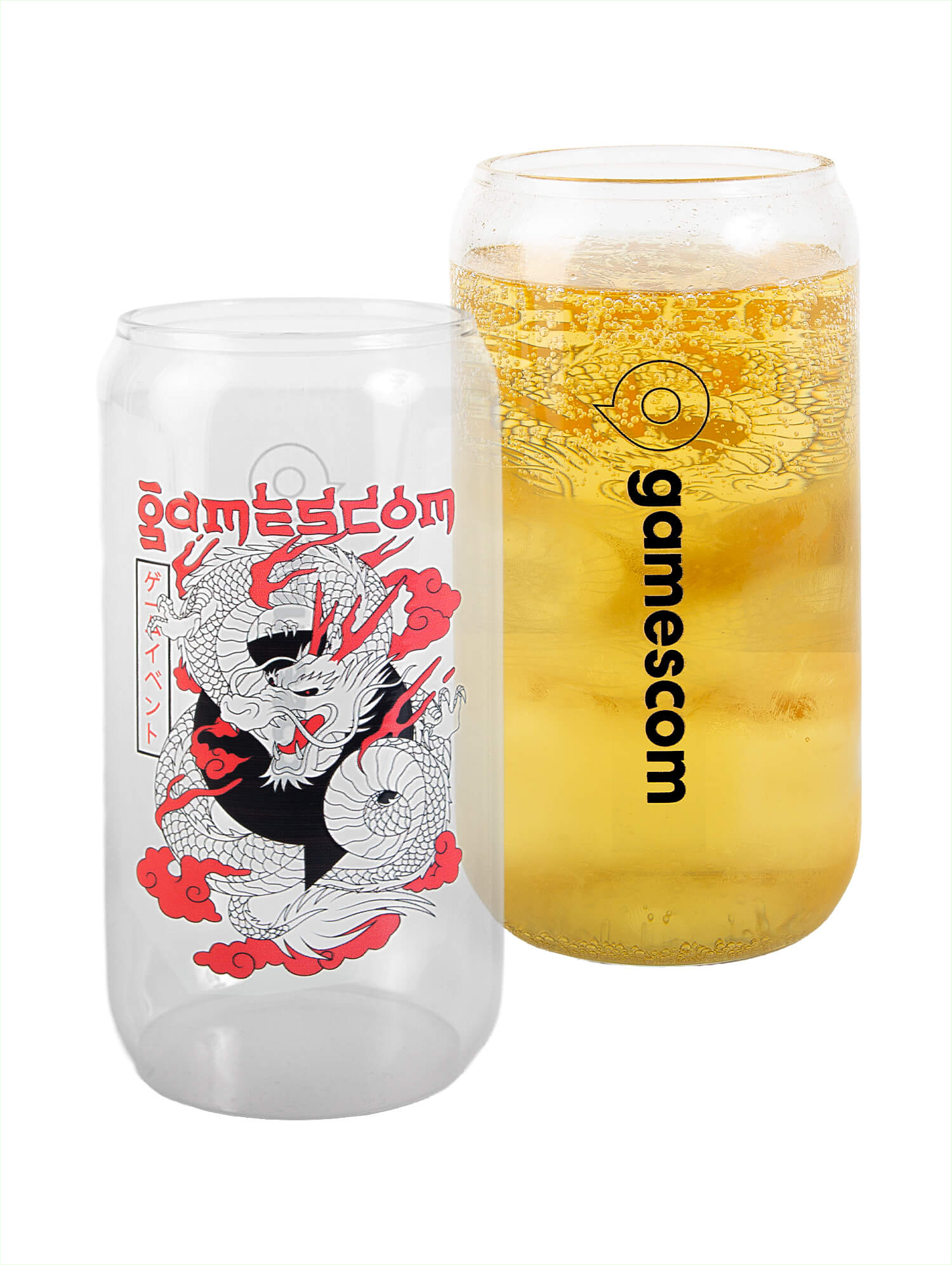 Wasserglas 'MYTHICAL DRAGON' (400ml) in transparent